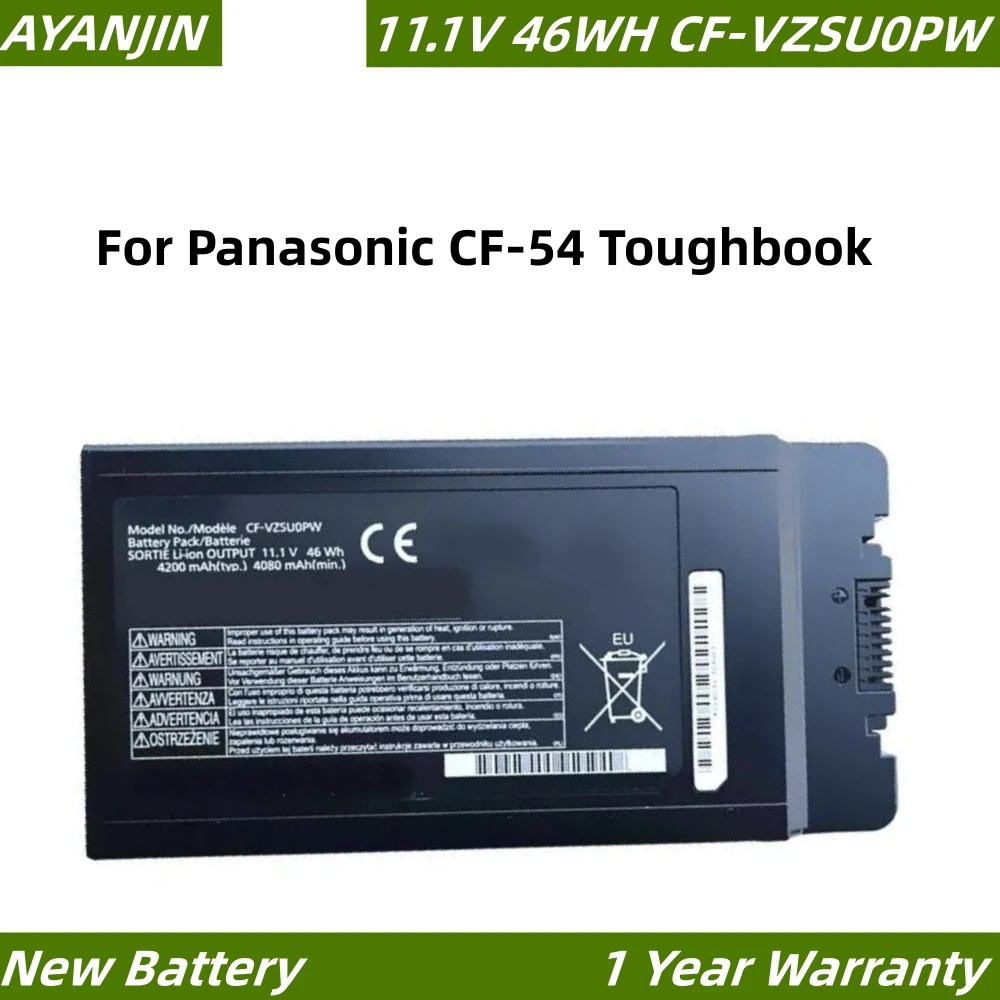 

CF-VZSU0PR CF-VZSU0PW CF-VZSU0GW 11.1V 46WH/4200mAh Laptop Battery For Panasonic CF-54 Toughbook CF-VZSU0LW