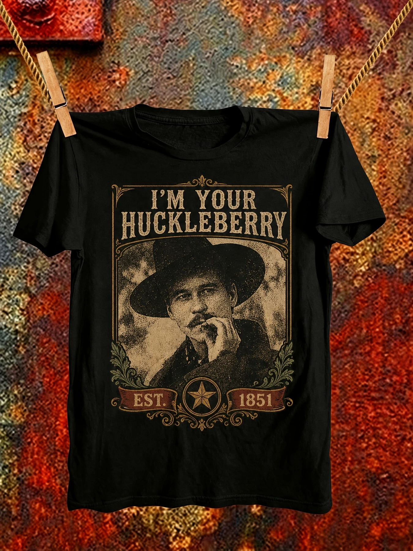 Doc Holliday Men's T-shirt, I'm Your Harclaybury, Soft and Suitable for All Seasons, Casual T-shirt mens t shirts