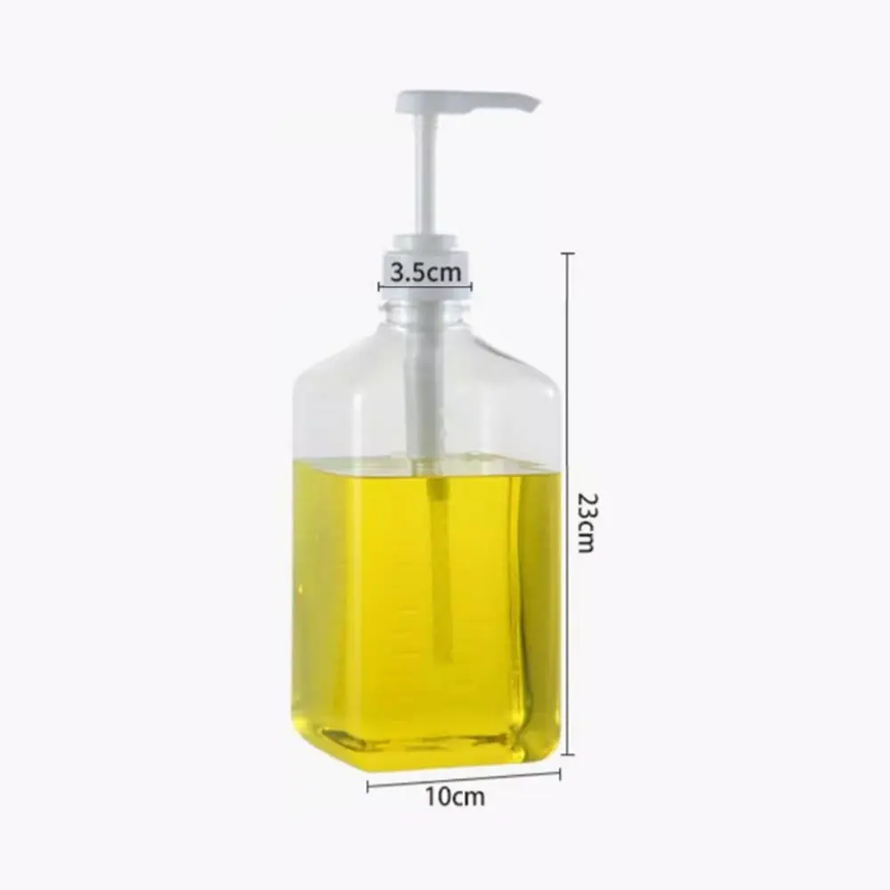 New 1600ml Coffee Syrup Press Bottle with Scale 5/8/10CC Syrup Drip Dispenser Large Capacity Lotion Dispensing Bottle