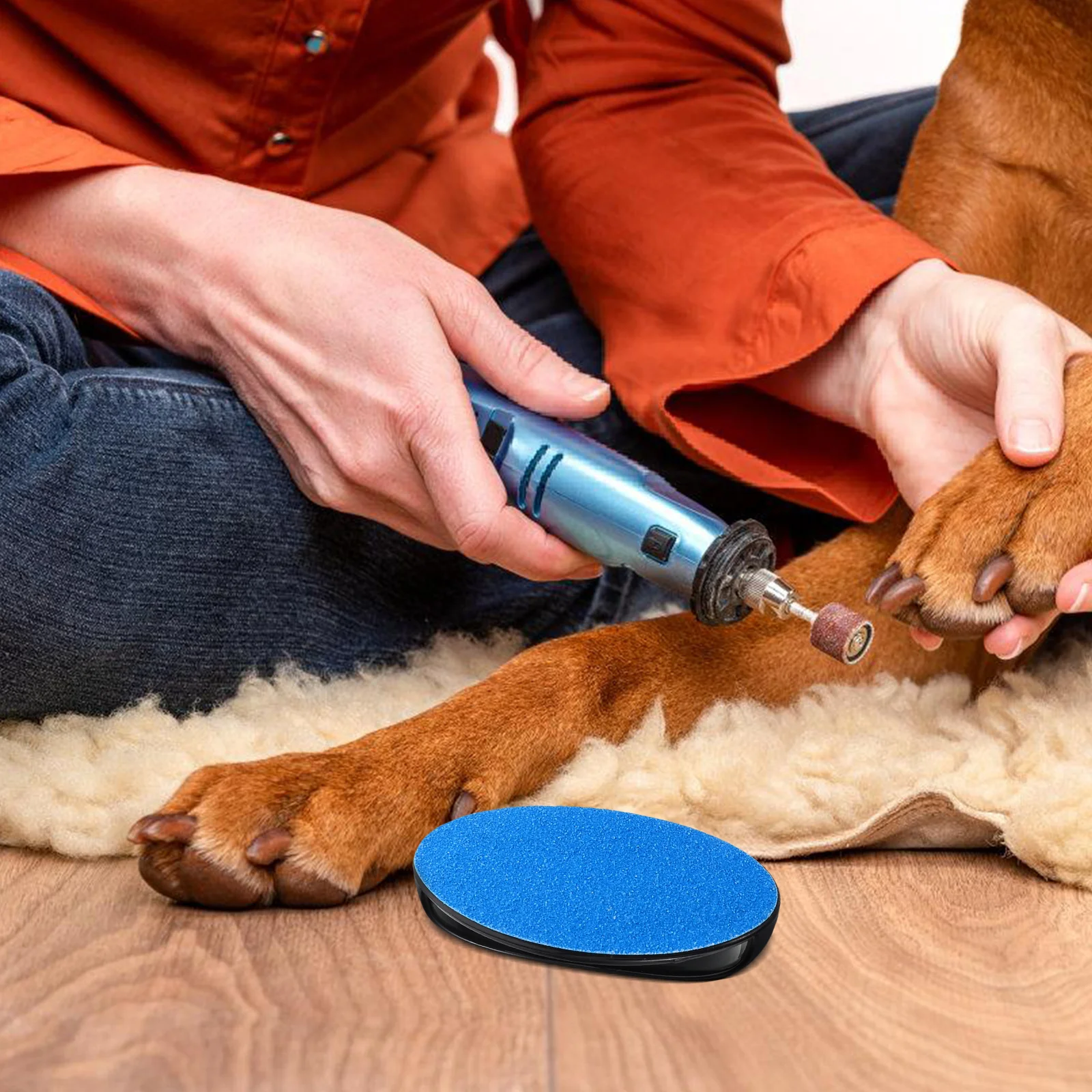 

Dog Nail File Board H held Pet Grooming Tools Sharpener Grinder For Cats Dogs Durable Round Design Easy Use At Home Trimmer