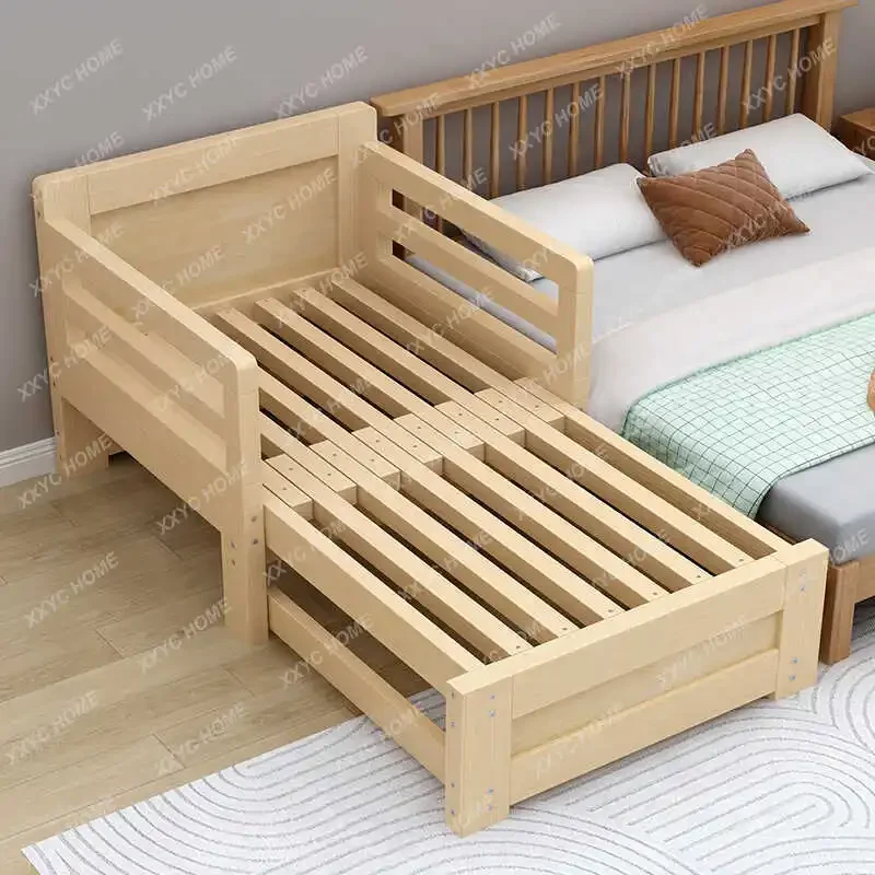 Solid Wood Sofa Folding Bed Dual-Use Bedroom Small Apartment Tatami Single Bed