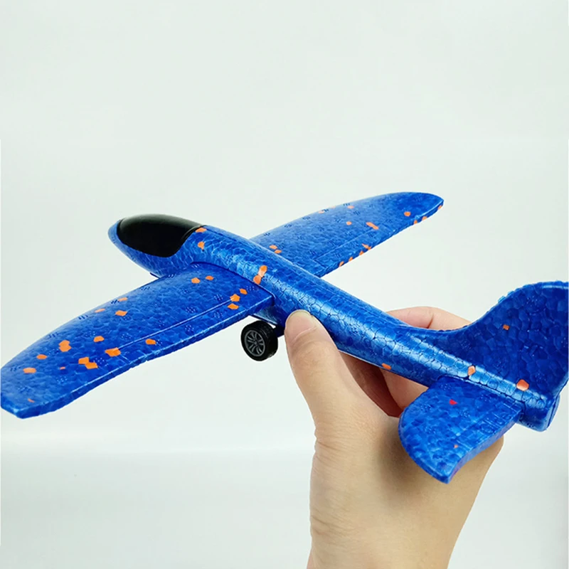 Avião lançador brinquedos jogando espuma avião ejeção lançador catapulta avião esportes ao ar livre brinquedo voador para crianças presente