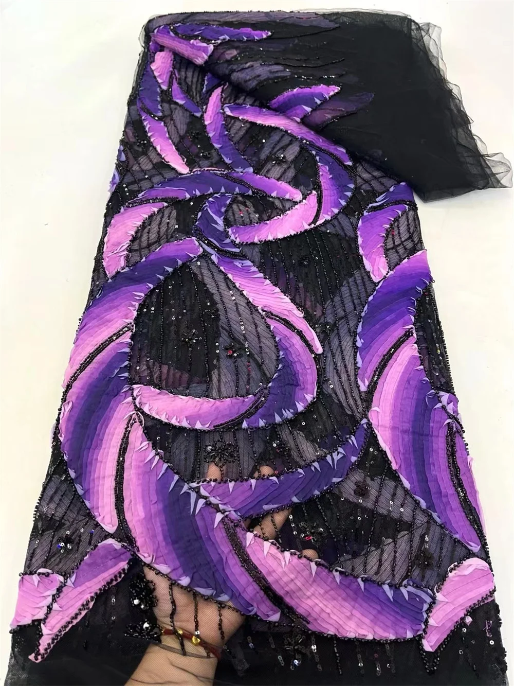 New African Fabrics 2025 Fabrics For Sewing Luxury Embroidered Lace Fabric High Quality Lace Fabric For Nigerian Wedding A1194-1