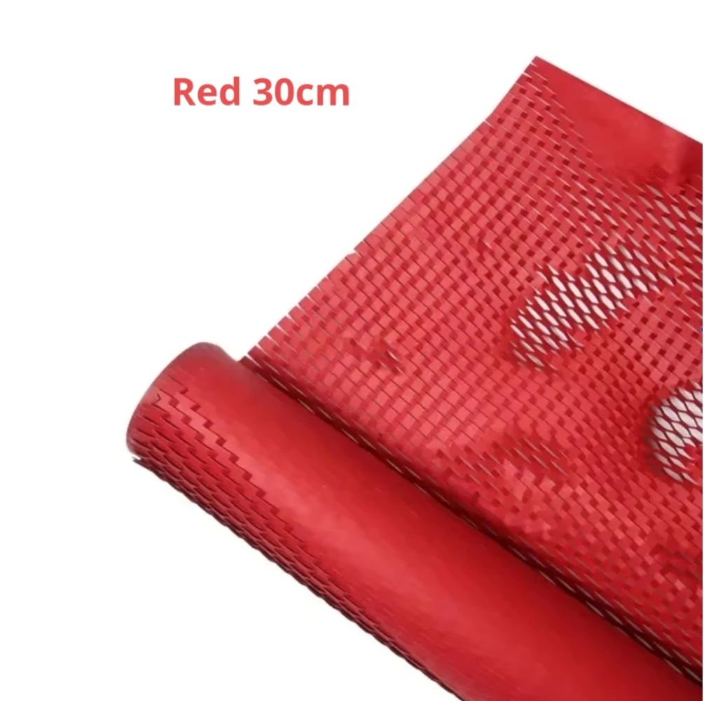 

30m Red Honeycomb Paper Roll Natural Kraft Paper Wrapping Paper for Art Crafts Gift Packaging Etc