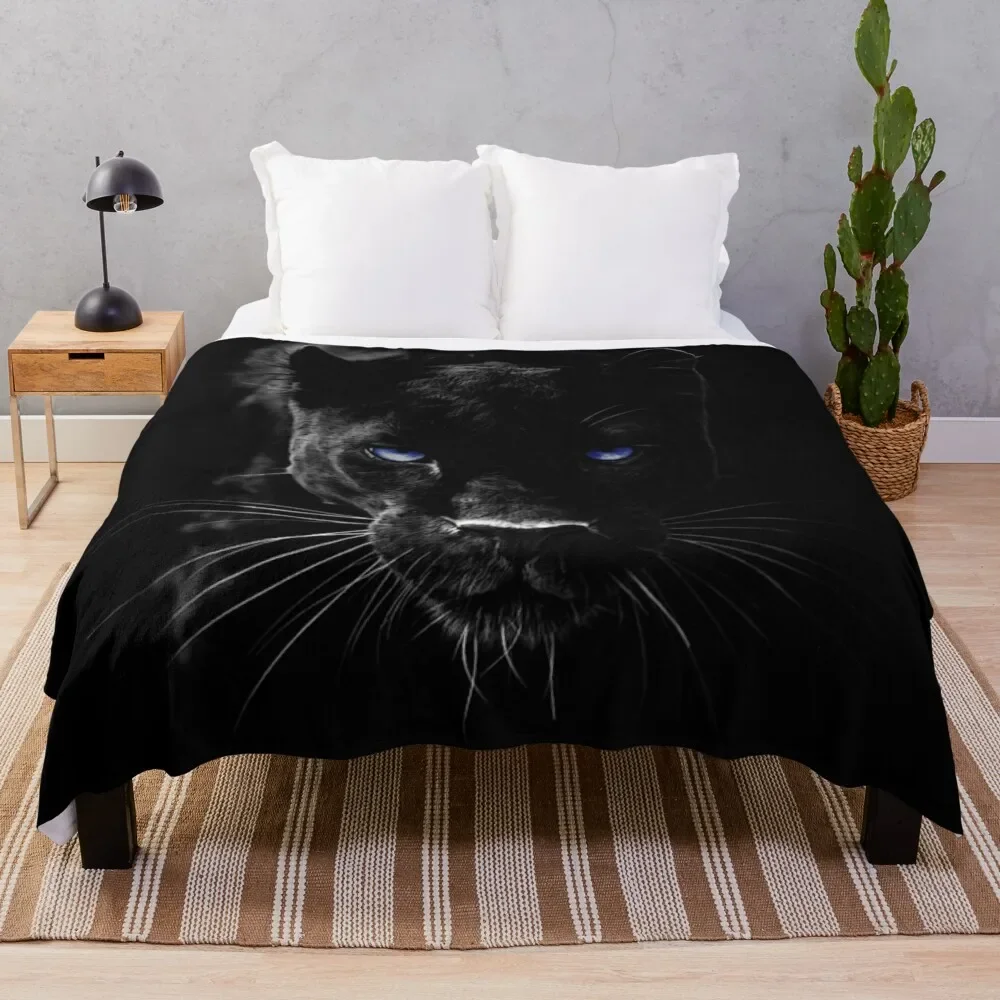 

BLACK PANTHER Throw Blanket Sofas Thermals For Travel Retros Furrys Blankets