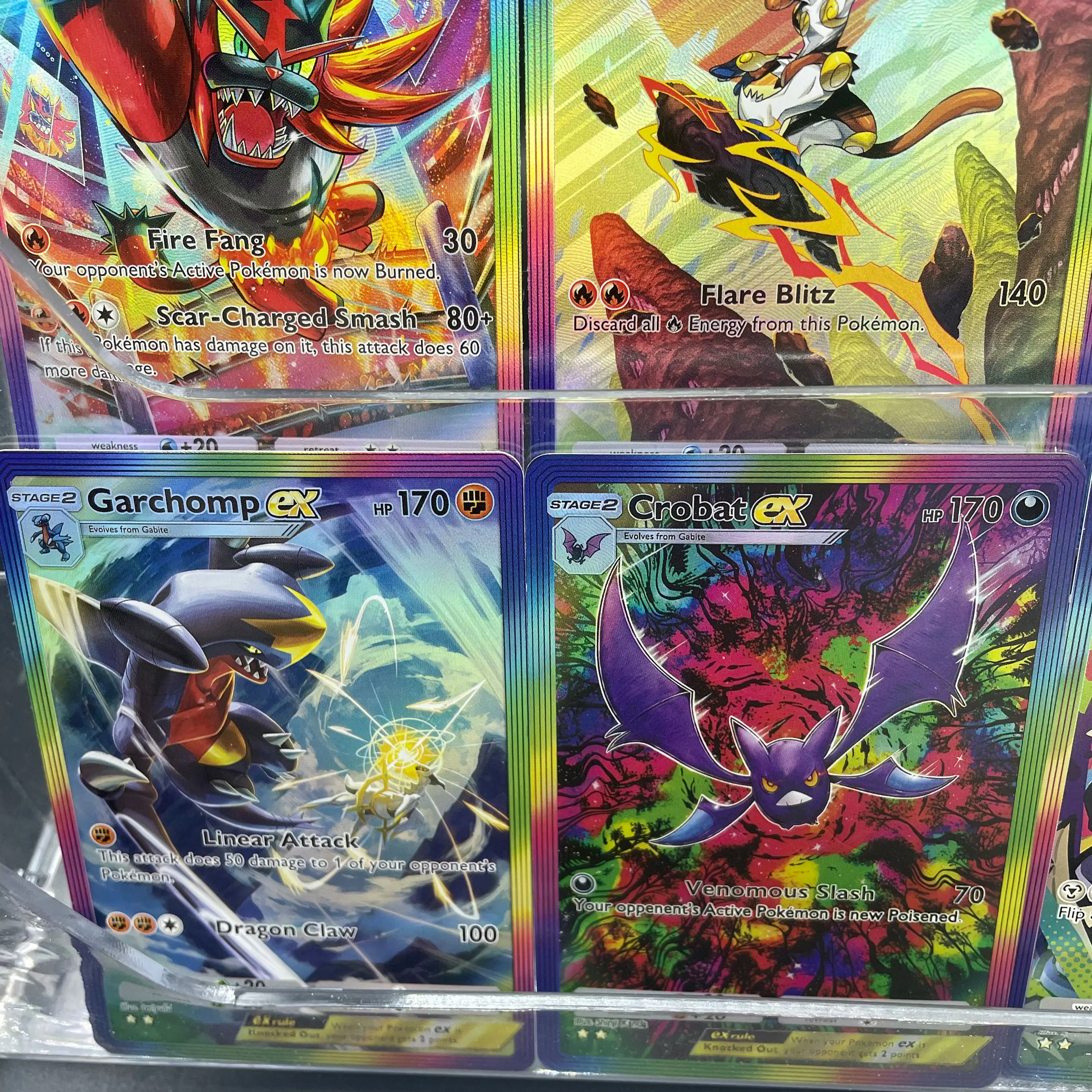 Carte de Collection faite maison, bricolage, Anime PTCG TCG, Version anglaise, Gengar Dragonite Lunala Infernape EX, carte de jeu, cadeau