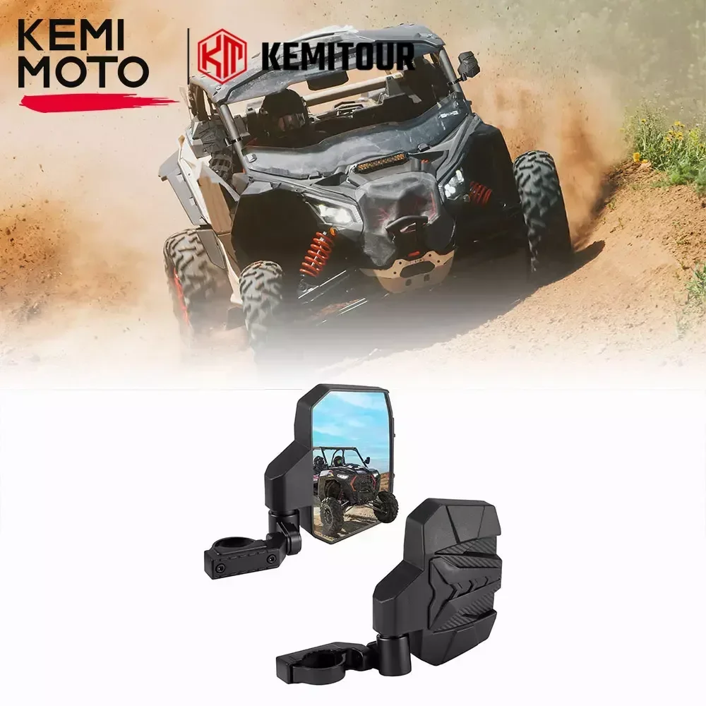 KEMIMOTO UTV Side Rearview Mirror For 1.6-2