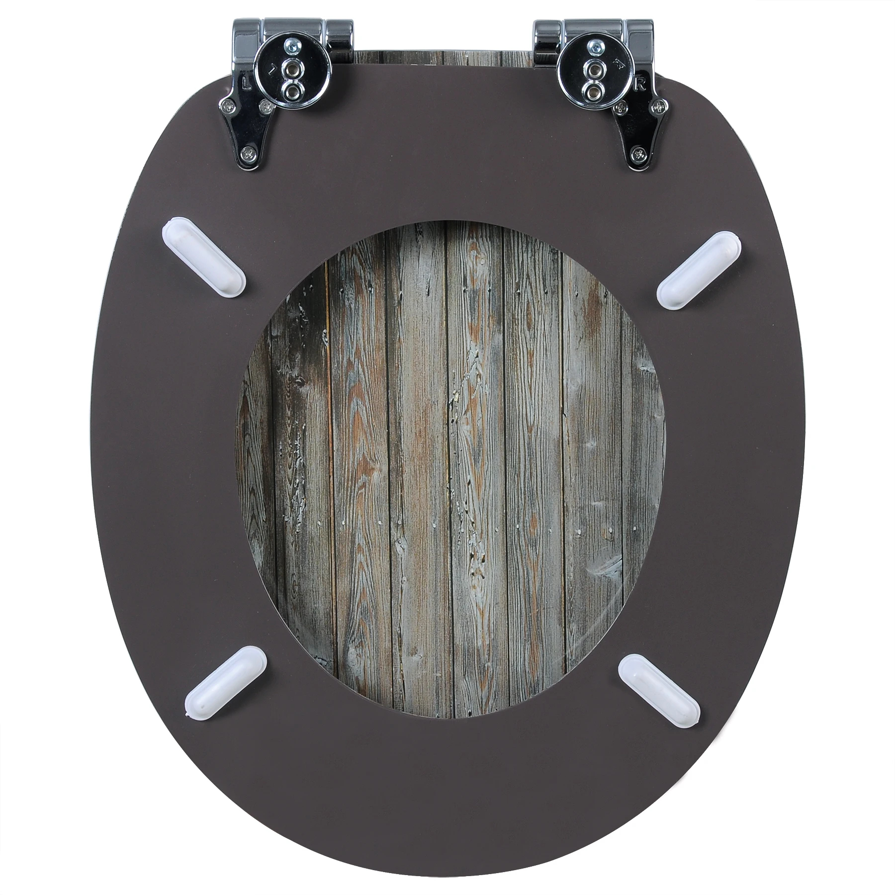 WOLTU 1 Stück universeller Toilettensitzdeckel mit Soft-Close-Funktion für Badezimmer, verdickter, antibakterieller Ersatz für Badezimmer-Ausstattung – Detail 28