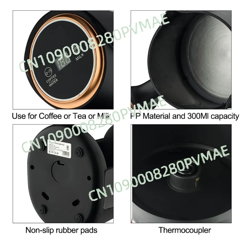 

600W 300ML Electric Coffee Maker - Automatic Power Off & Anti-Splash Kitchen Appliance