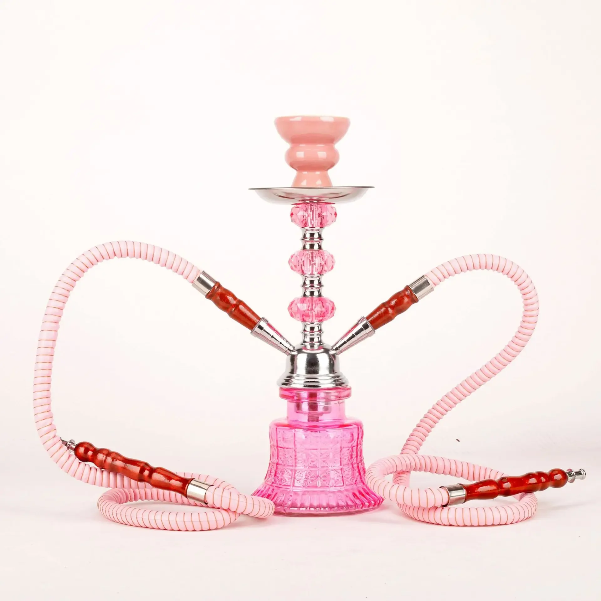 Cross-border hot selling candy color, cute small size 31cm double tube, acrylic hookah