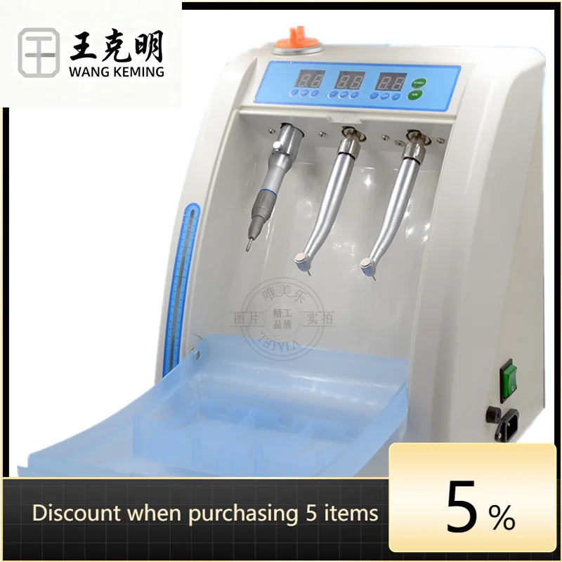 Economical den tal Handpiece Lubricator With Time Scale Display High and Low Speed Hand Piece Oiler Maintenance Oil System