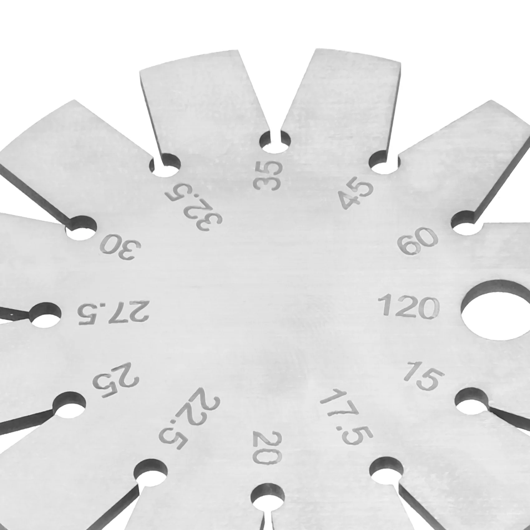 A93Z Bevel Gauge Axe Angle Gauge Round Shape Knife Angle Finder Knife Blade Angle Gauge 15-120° For Measuring Knife Angle view 4