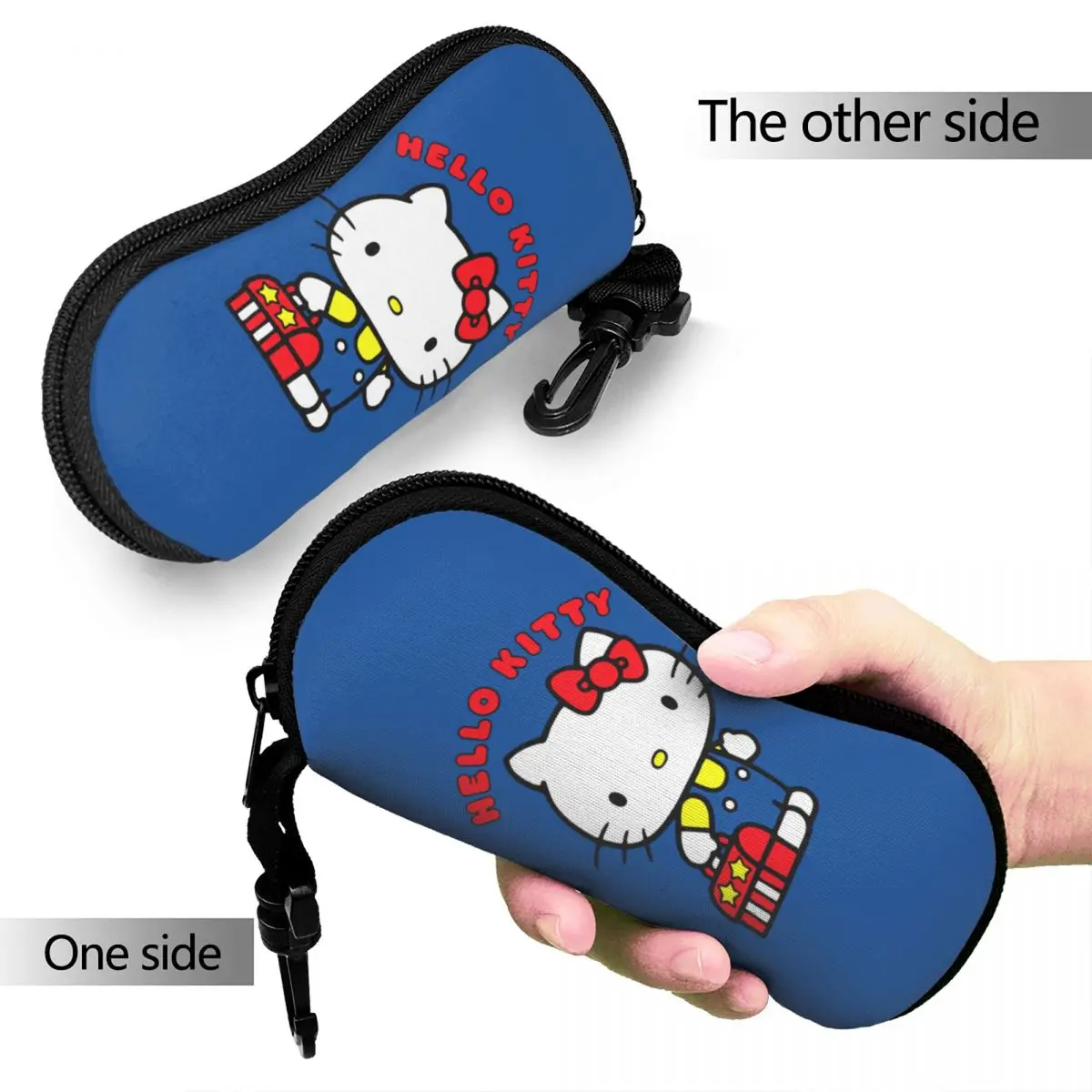 Cartoon Hello Kitty Cat Merch Glasses Case for Girl Boy Portable cats Glasses Protector Cartoon Eyewear Container