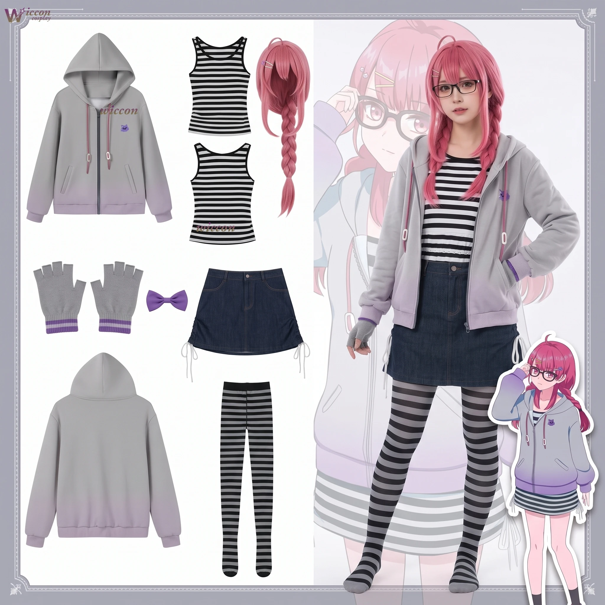 Косплей-костюм KospLAY Anime BanG Dream Mugendai Mewtype Sengoku Yuno, повседневный комплект для ролевых игр по аниме-персонажам.