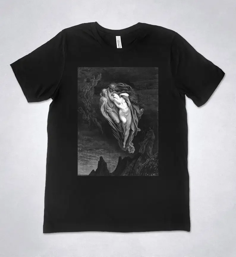 

Gustave Dore t-shirt - The Divine Comedy - Inferno, Gustave Dore engraving, Dante Alighieri, Hell t-shirt