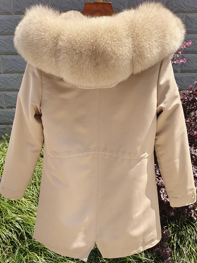 ZMEENNA Ladies Warm Winter Parka With Luxurious Faux Fur Hood And Removable Liner Stylish Long Sleeve Casual Outwear ZM3385