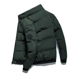 Chaqueta acolchada de plumón para hombre, abrigo grueso, cálido, suelto, ligero, con cabeza de Tigre, talla grande, Otoño e Invierno