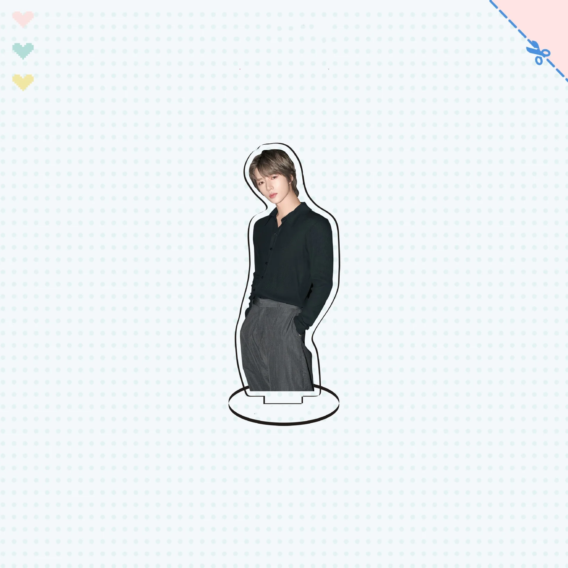 10CM Kpop Idols Yeonjun Soobin Standing Board Human Form Acrylic Double Sides Printing Standing Sign Desktop Decoration Gift