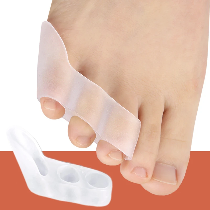 Gel de soin des pieds en silicone, 4 pièces = 2 paires, hallux valgus, ration de chevauchement, protecteur, Parker, ajusteur, séparateurs, orthèse d'oignon