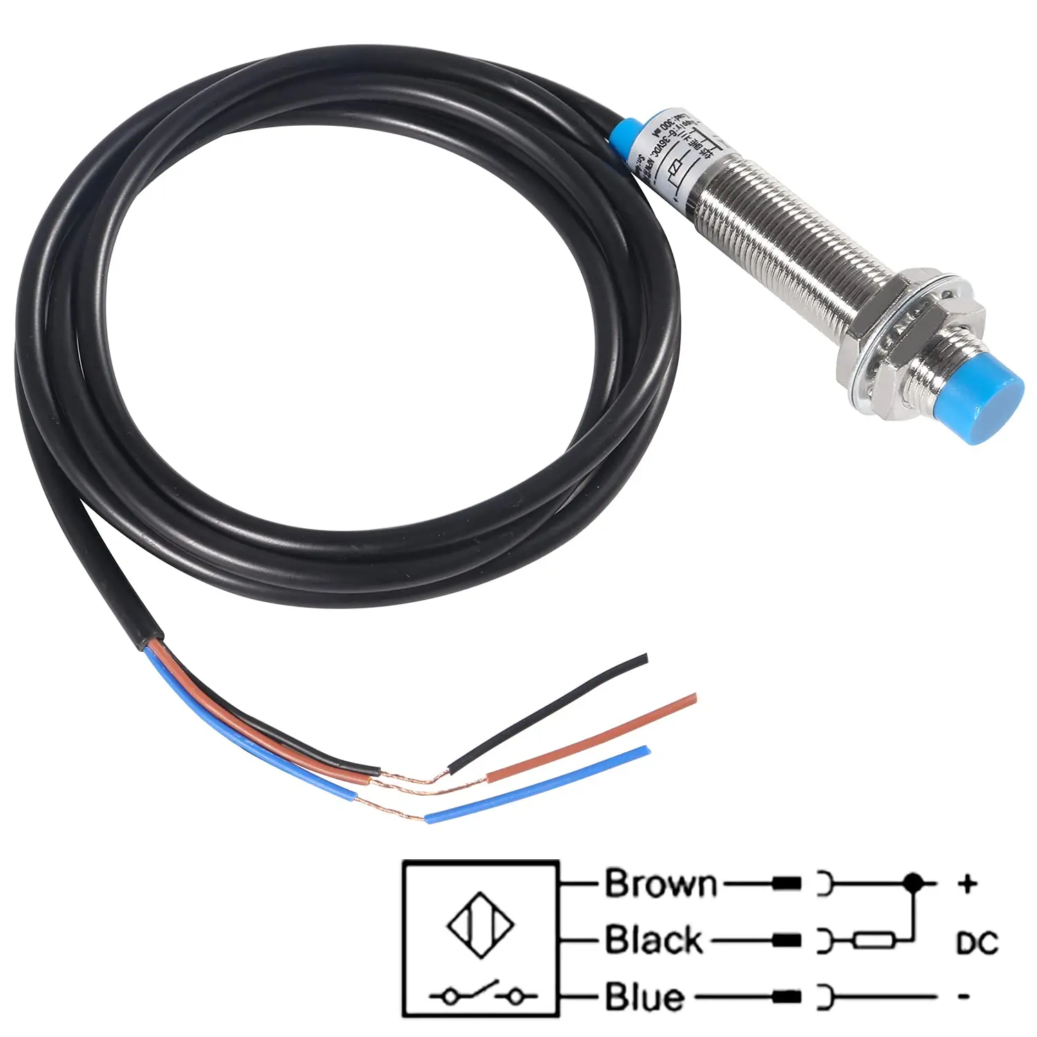 M8 2mm Sensing DC 5V Inductive Proximity Sensor Switch NPN NO LJ8A3-2-Z/BX-5V Work Voltage 5VDC Special For MCU