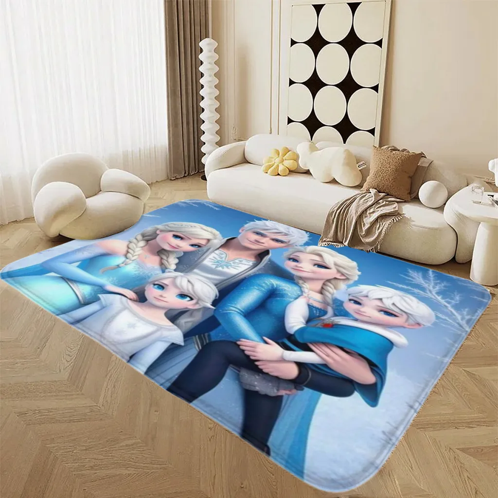 

Frozen Disney Elsa Large Room Rugs Carpet Flannel Home Decorations