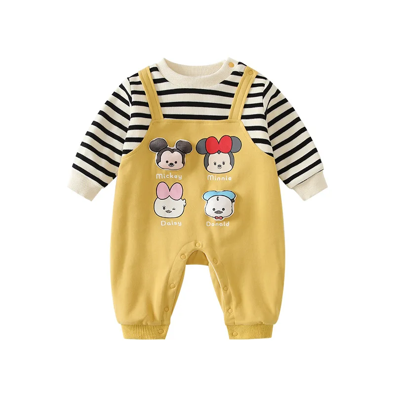 

MINISO Winter Baby Onesie Warm Clothes for Boys and Girls Infant Romper Soft Baby Clothes 0-3 Years Bodysuits Jumpsuit Outfits