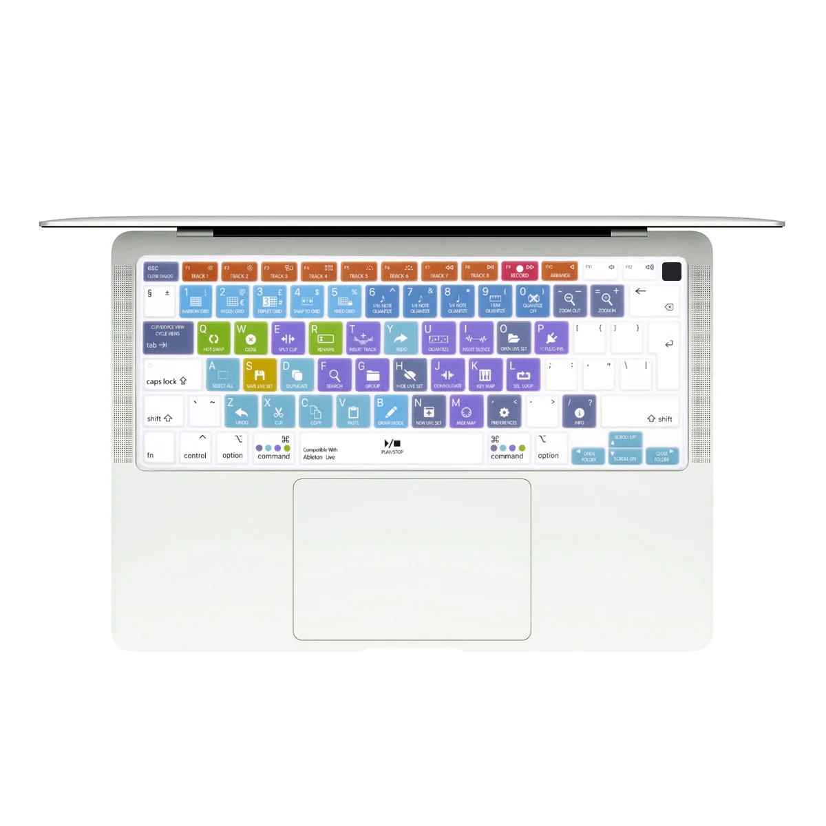 Shortcut Silicone Keyboard Cover EU Version for New MacBook Air 13 inch A2179 A2337 Released in 2023 2022 2021 2020 Touch ID