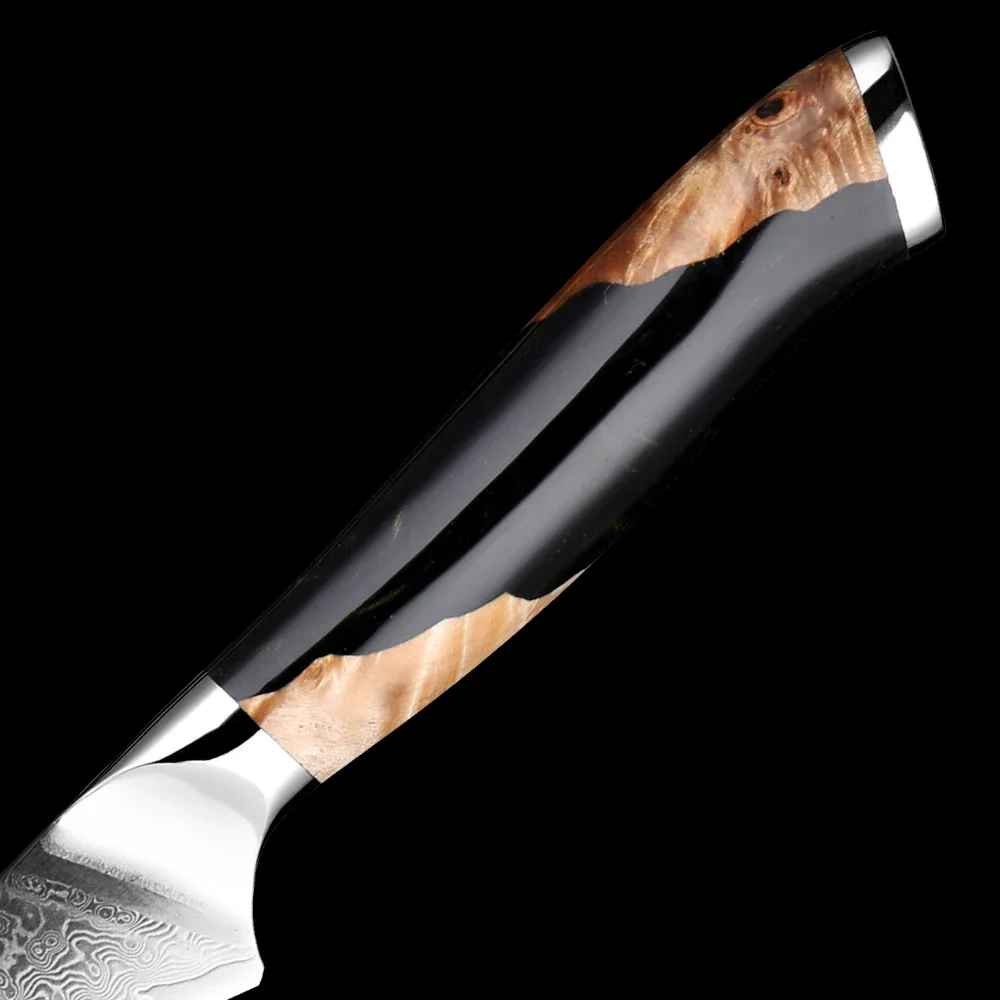 Damascus Stainless Steel Bird Beak Paring Knife Razor Sharp 3.5\