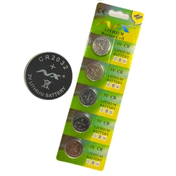 5Pc or 10pcs CR2032 3V Button BatteriA BR2032 DL2032 ECR2032 Coin Cell Lithium Battery CR 2032 For Remote Watch Electronic Toys