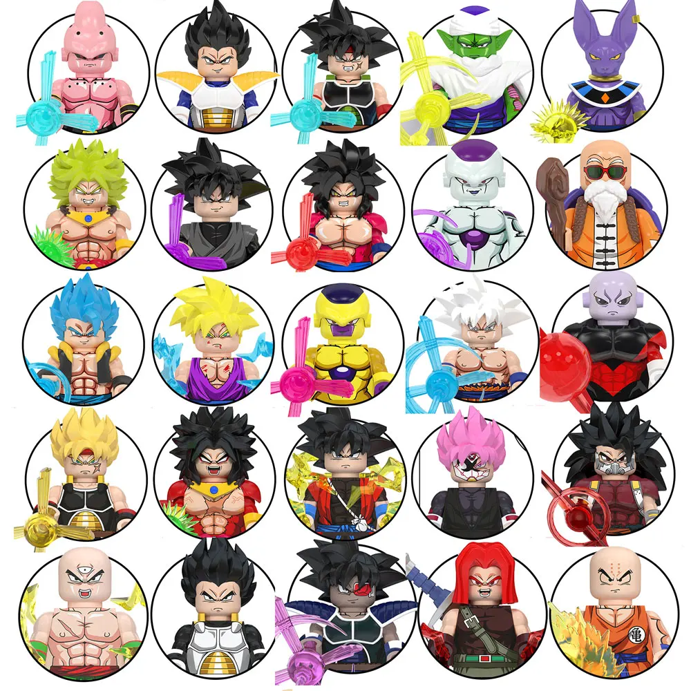 Goku Vegeta Torankusu Broli Bausteine Mini-Actionfiguren Zubehör Halloween Weihnachtsgeschenke für Kinder