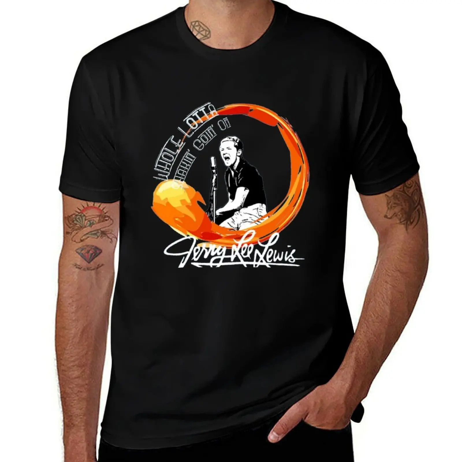 

Jerry Lee Lewis T-Shirt man clothes cute tops oversized cotton t shirt men