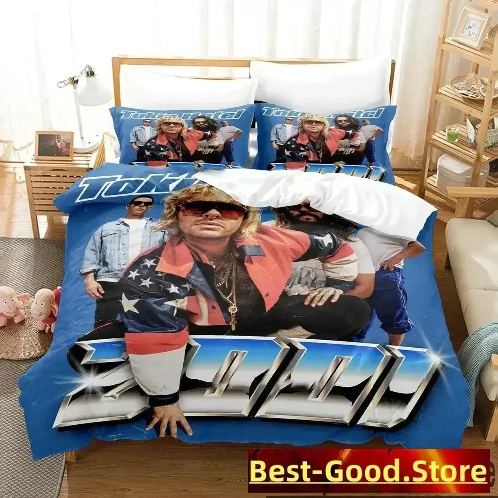 3D Tokio Hotel Kaulitz Band Bedding Set Duvet Cover Sheet Printed Bed Set Pillowcase Bed Full Queen King Size Comforter Bedroom
