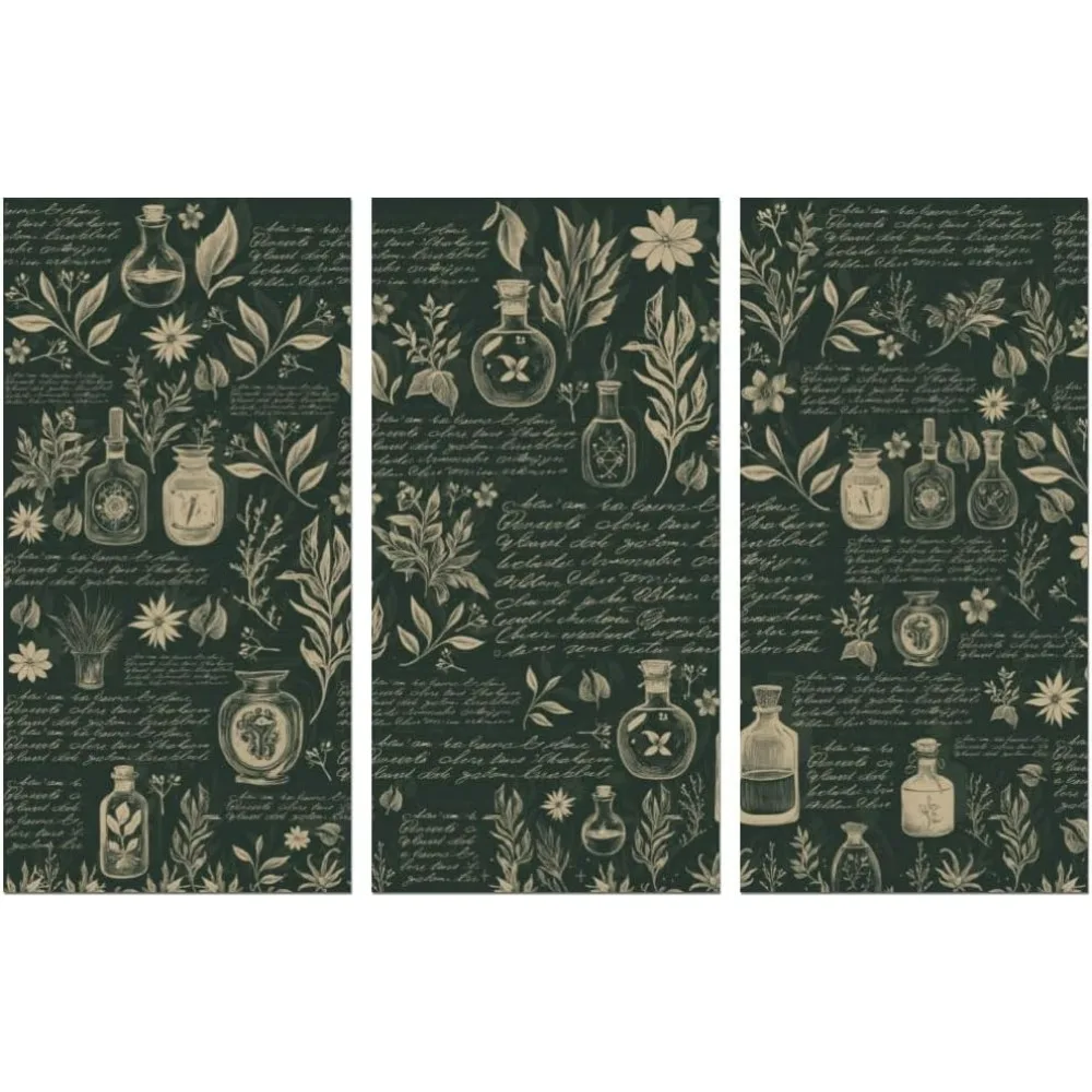 

Rub on Transfer Sticker for Furniture Crafts Decor 6 x12 Vintage Herbs 3Pcs Waterproof UV DTF Transfer for Lingerie Chests