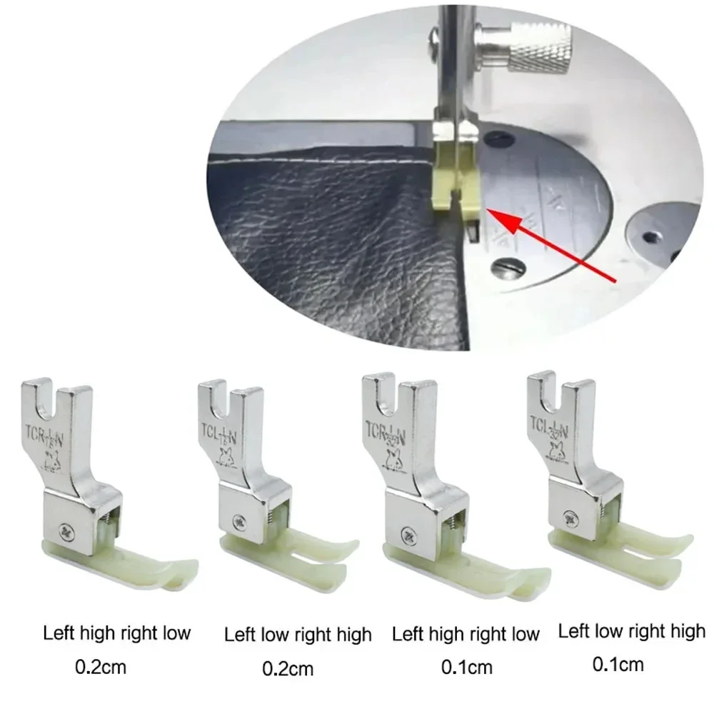 Industrial Sewing Machine Presser Foot Compensating Feet Left/Right High Low Edge Guide Flat Sewing Spare Part Collection