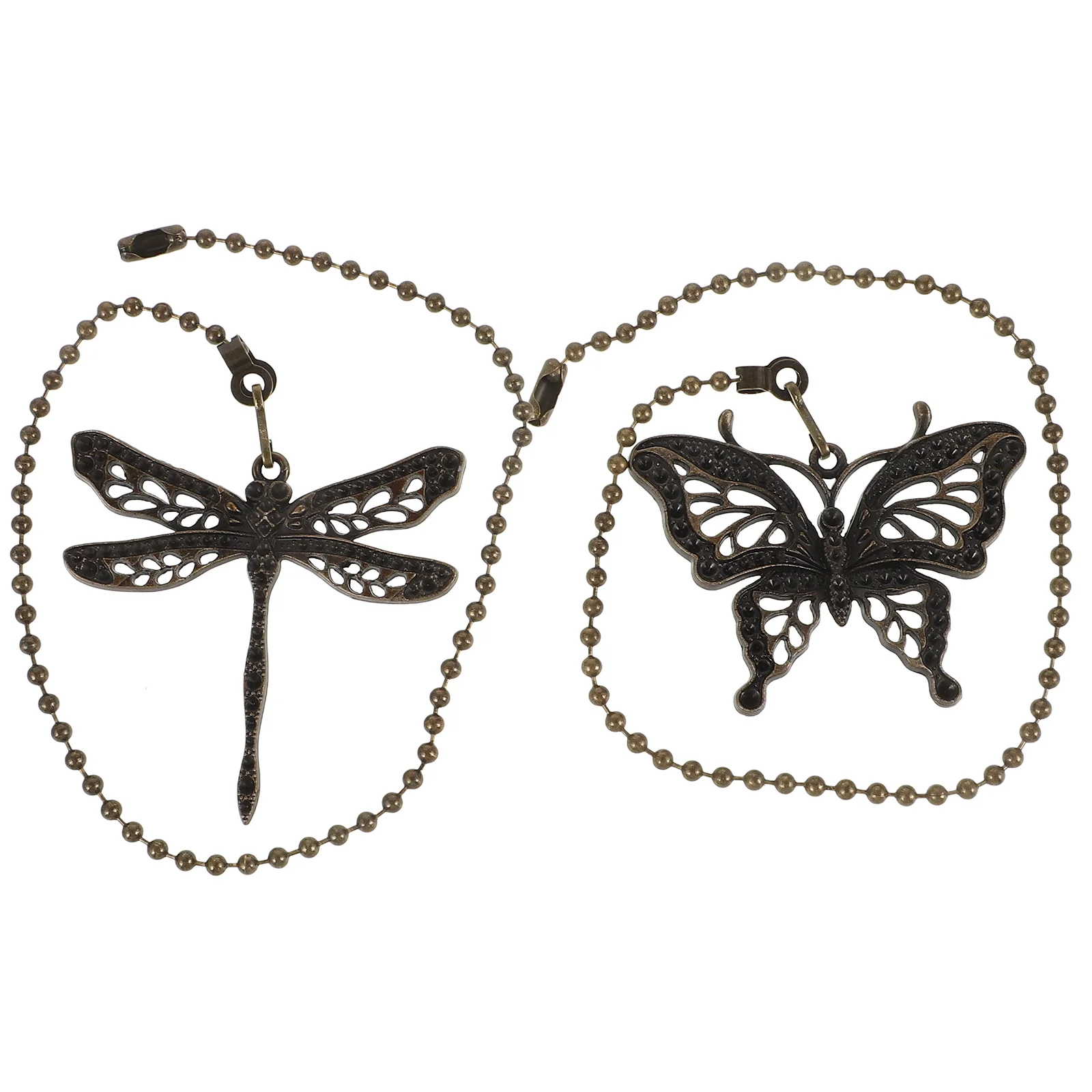 Ceiling Fan Pull Chain Extender Beaded Roller Dragonfly Decor Pulls Extension Zipper Strip