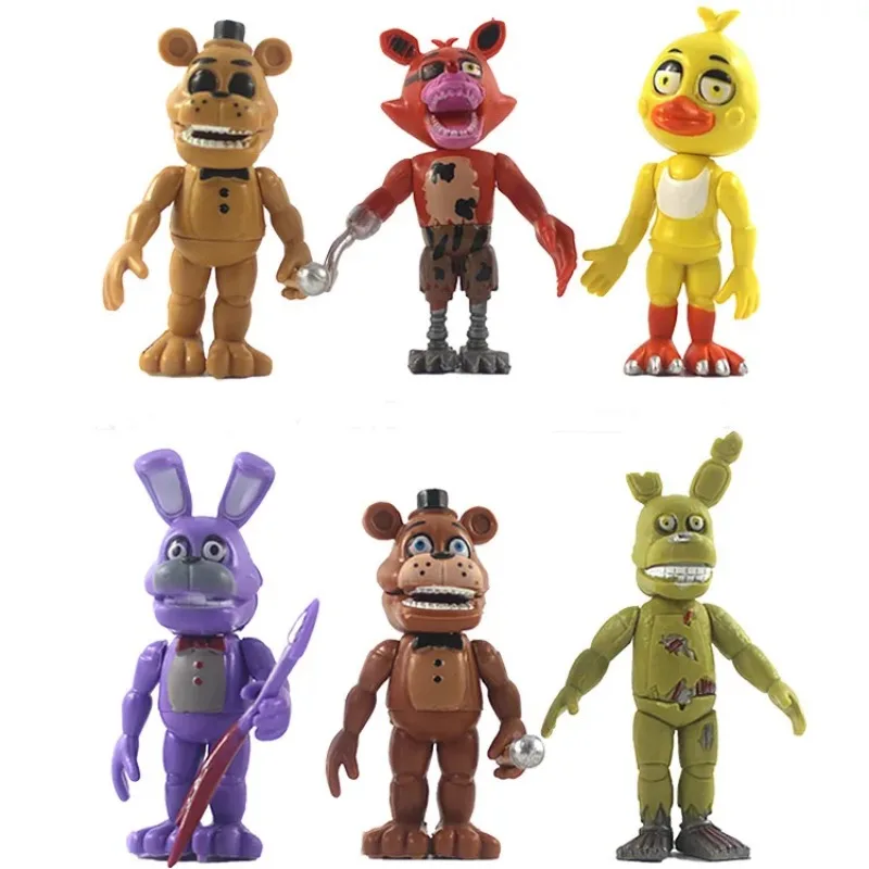 18pcs/set FNAF Figures Freddy Bonnie Foxy Chica Fazbear Bear Sister Action Figure PVC Model