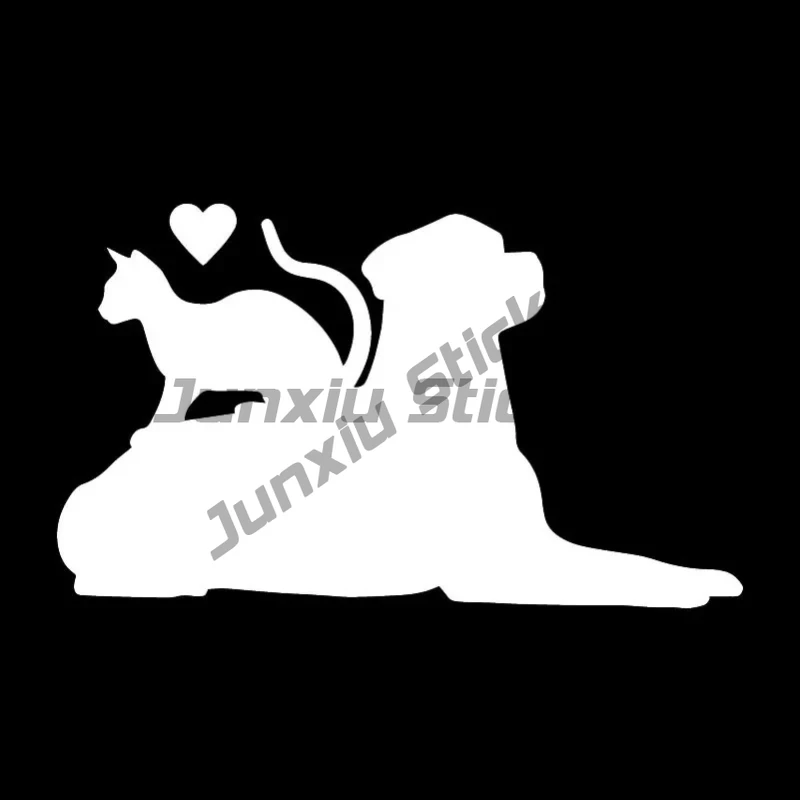 Car Stickers Labrador Dog Kitten Love Cute Creative Stickers Car Decoration Waterproof and Sunscreen PVC