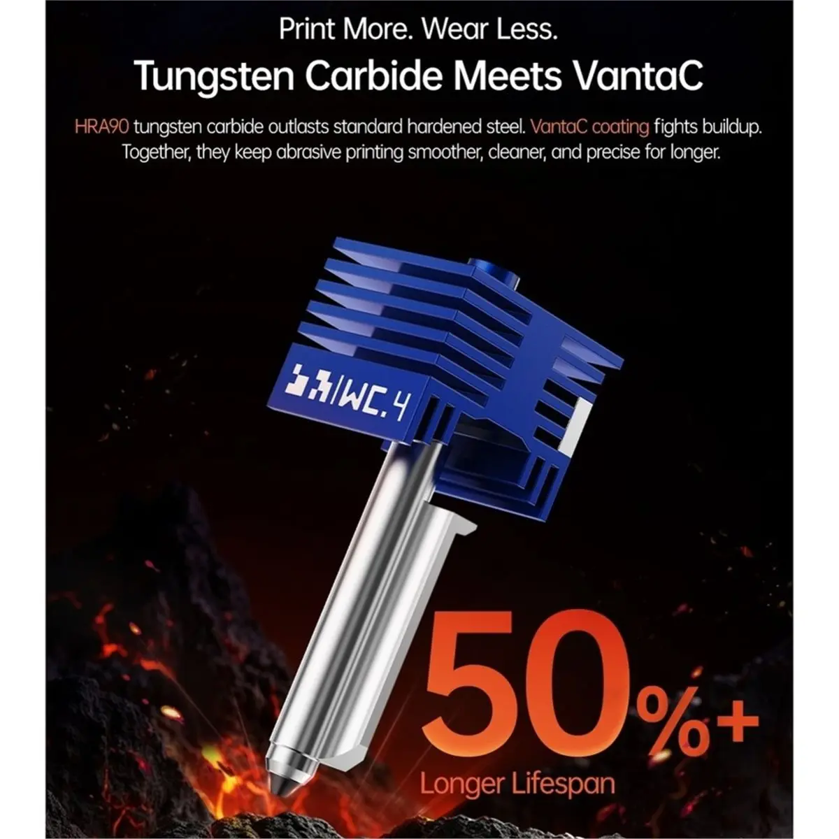 Panda Juicer S-WC Hotend 0.4mm Nozzle Standard Hotend Compatible for P2S/X2D 3D Printer
