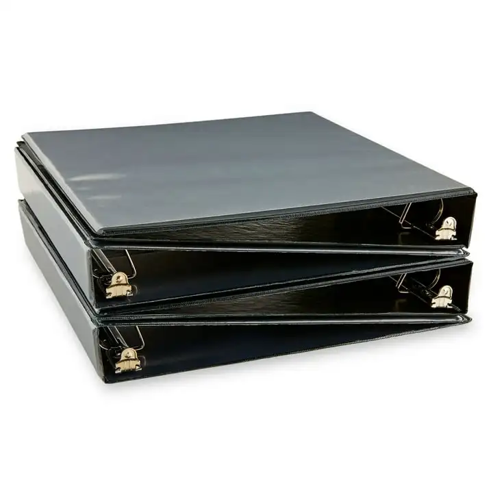 مجمدات حلقة د للقلم + الترس ، منظر دائم ، أسود ، 4 عد ، 1 في