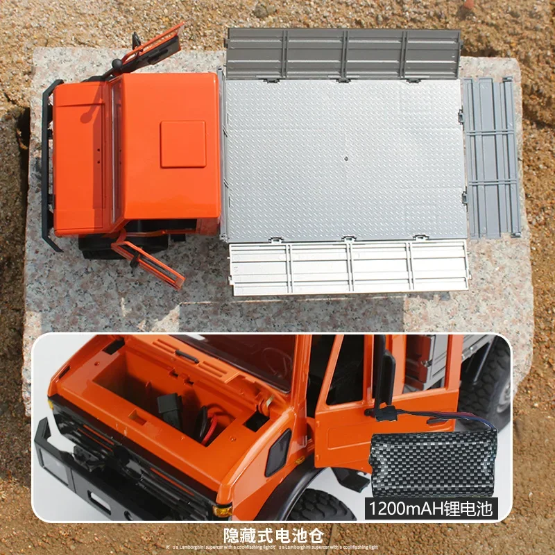 Rc Toy Ld1201 1:12 zabawki zdalnie sterowane Unimog Model mechanizmu różnicowego skrzynia biegów pięć kanałów wspinaczkowych Buggy Boy prezent na