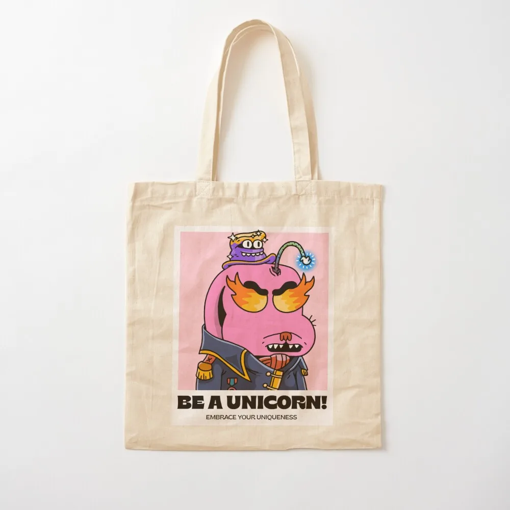 Be a unicorn! embrace your uniqueness v7 Tote Bag reusable shopping bags Cloth bag hand bag ladies cute tote