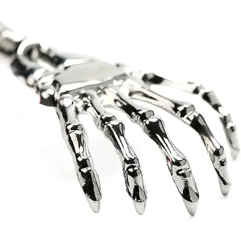 Arranhador traseiro de aço inoxidável, massageador telescópico, coceira extensível, velho, produtos de saúde feliz, artesanato