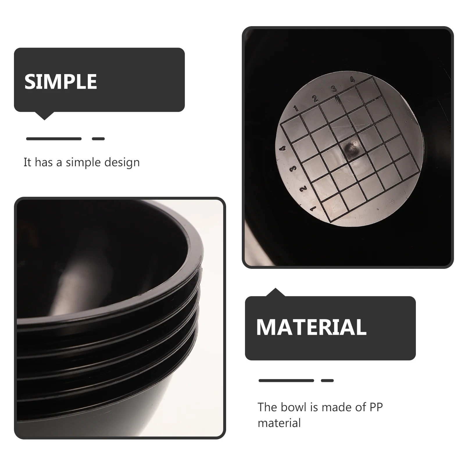 

5 шт., чаши для краски для волос, профессиональные парикмахерские инструменты для салона, штабелируемые легкие миски для смешивания, тонировочные чаши для окрашивания волос