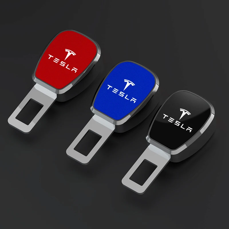 Car Seat Belt Clip Extender Safety Seatbelt Extension Plug Auto Accessorie For Tesla Model 3 Y S X Juguete Roadster Coil Bonina