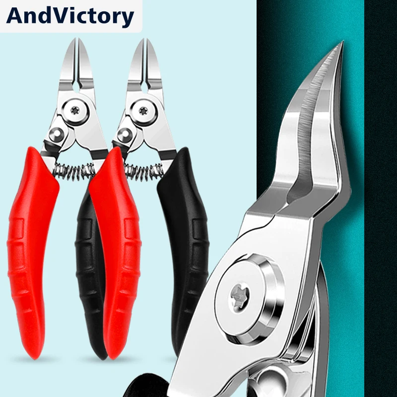 1Pcs Ingrown Toenail Clippers Professional Curved Blade For Paronychia Hard Thick Nail Cutters Treatment Scissors Manicure Tool