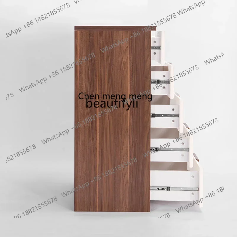 cc182R11 Einfache, moderne Aufbewahrungskommode im nordischen Stil, Möbel mit vier Eimern, Kommode, Schlafzimmer, Wohnzimmer, Spind f