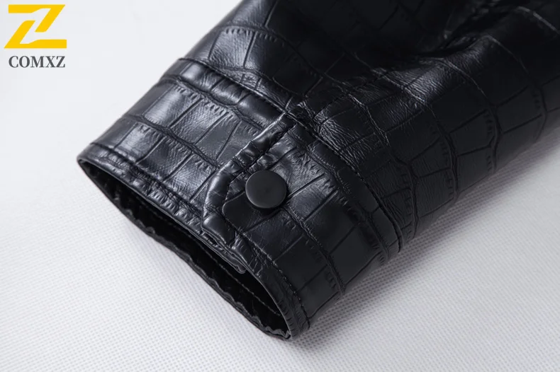 Brand Retro Faux Leather Jacket Men's High Fashion Single Breasted Windproof PU Leather Coat Autumn 2025 New Motorcycle Jacket