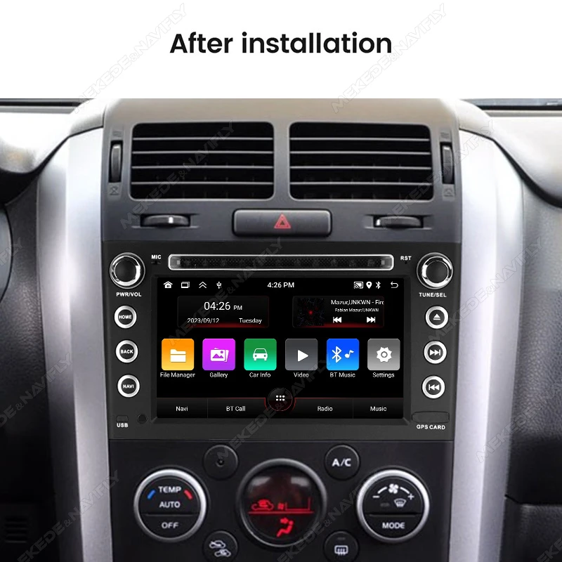 NaviFly Android 15 Car Radio Carplay For Suzuki Grand Vitra 2005-2015 2DIN Car Headunit Touch Screen GPS Navitation HD Screen