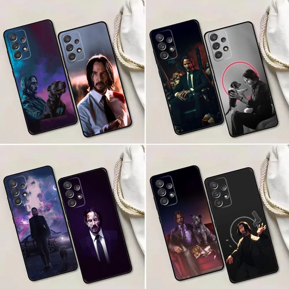 Film J-John W-Wick Bab Phone Case For Samsung Galaxy A13,A21s,A22,A31,A32,A52,A53,A71,A80,A91 Soft Black Phone Cover