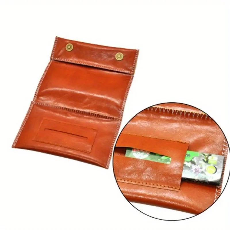 PU Leather Tobacco Pouch Bag Case Portable Cigarette Rolling Pipe Tobacco Case Wallet Bag Tip Paper Holder Bag Pouch Case